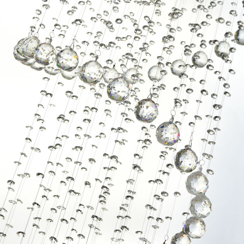 Spiral 12 Light Flush Mount With Chrome Finish