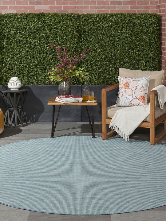 Positano POS01 Aqua 8' x Round Rug