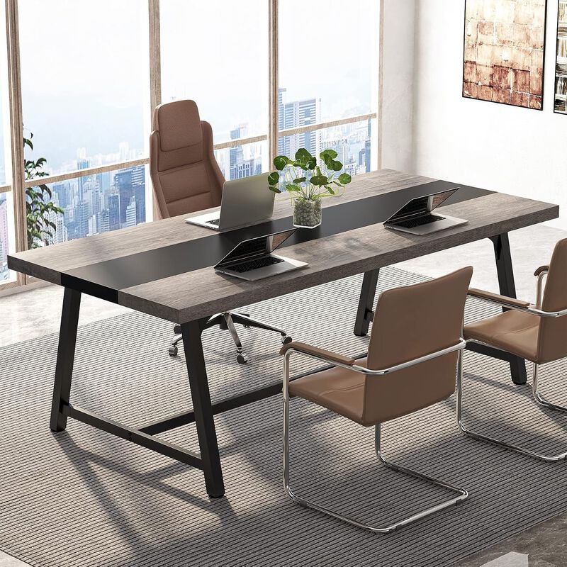 Tribesigns 70.8'' Conference Table Executive Desk Dining Table image number 2