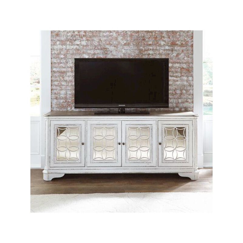 Liberty Furniture Magnolia Manor TV Console in Antique White image number 5