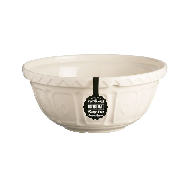 Mason Cash Color Mix Cream Size 12 Mixing Bowl, 4.25 Quart