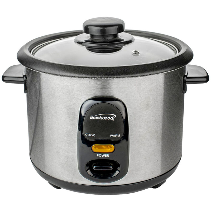 Brentwood 10 Cup Rice Cooker / Non-Stick in Silver
