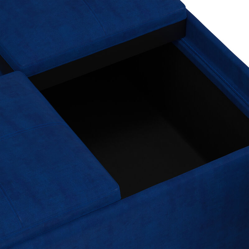 Avalon Square Coffee Table Storage Ottoman image number 5
