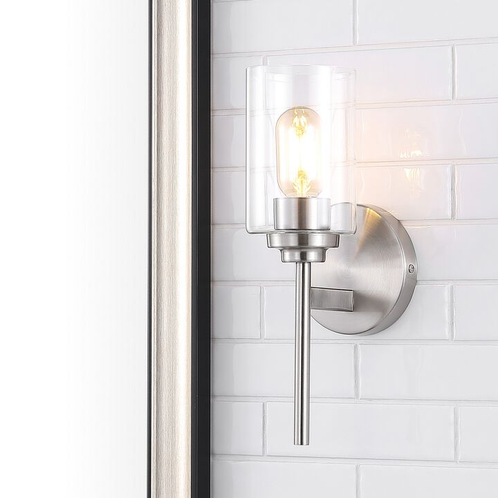 Juno Farmhouse Industrial Iron Cylinder LED Sconce