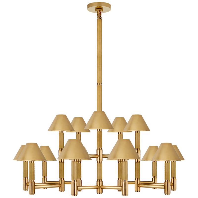 Barrett Large Knurled Chandelier
