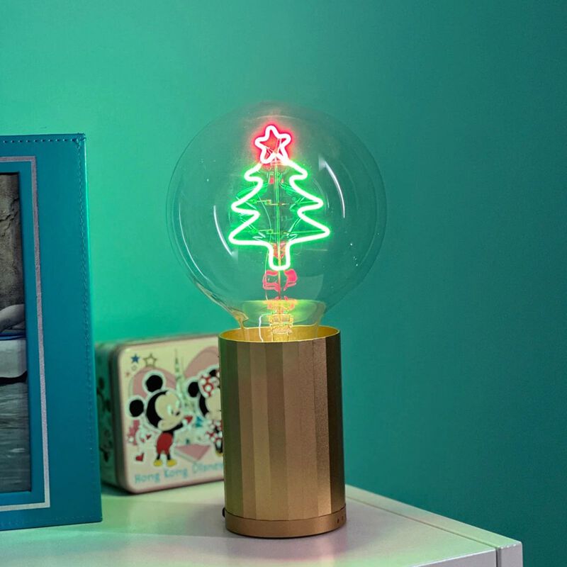 Bulb XMAS TREE Red/ Green with Base Table Lamp PORTABLE Pop image number 2
