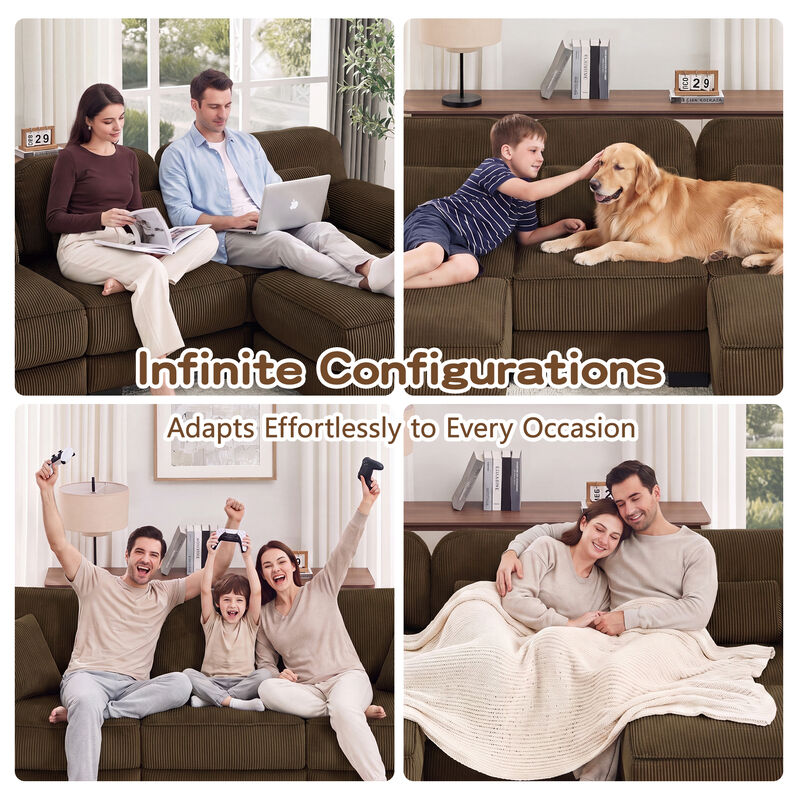 Rongir 2-Seater Sofa with Ottoman image number 6