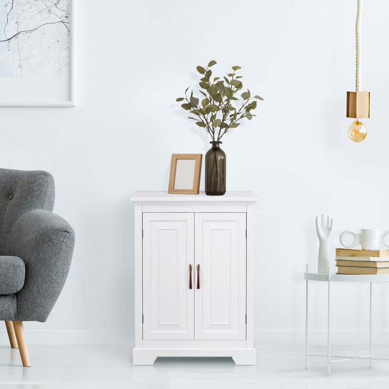 St. James Freestanding Two-Door Floor Cabinet , White image number 5
