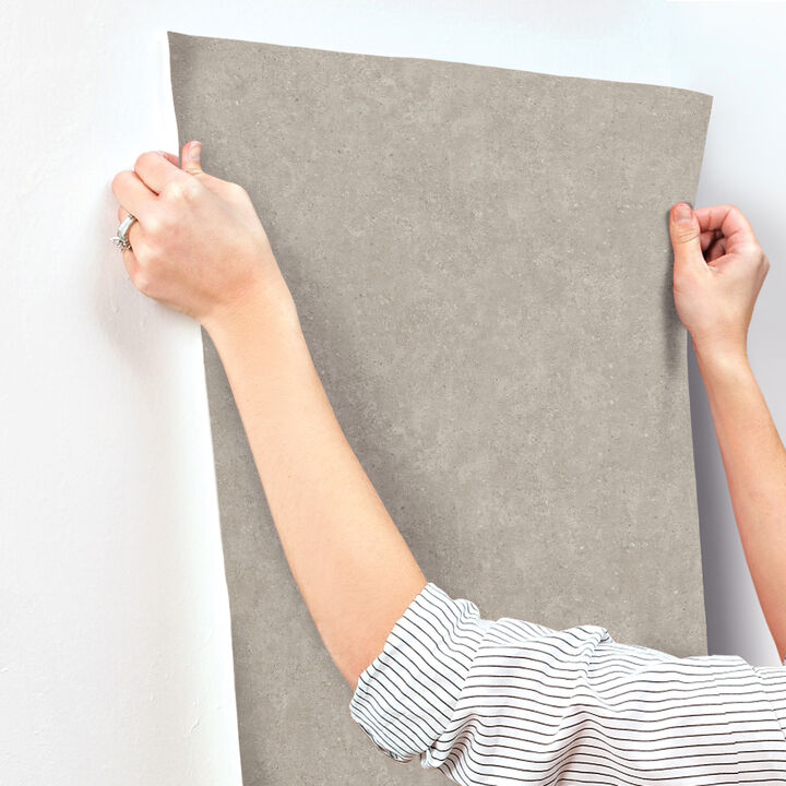 Artisan Stone Taupe Texture Wallpaper