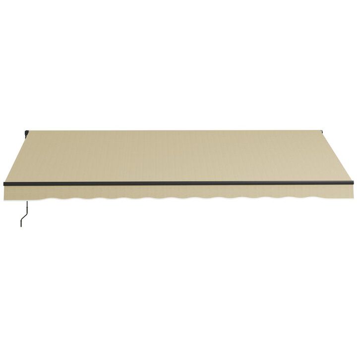 Hivvago 16' x 10' Outdoor Retractable Awning for Balcony & Yard
