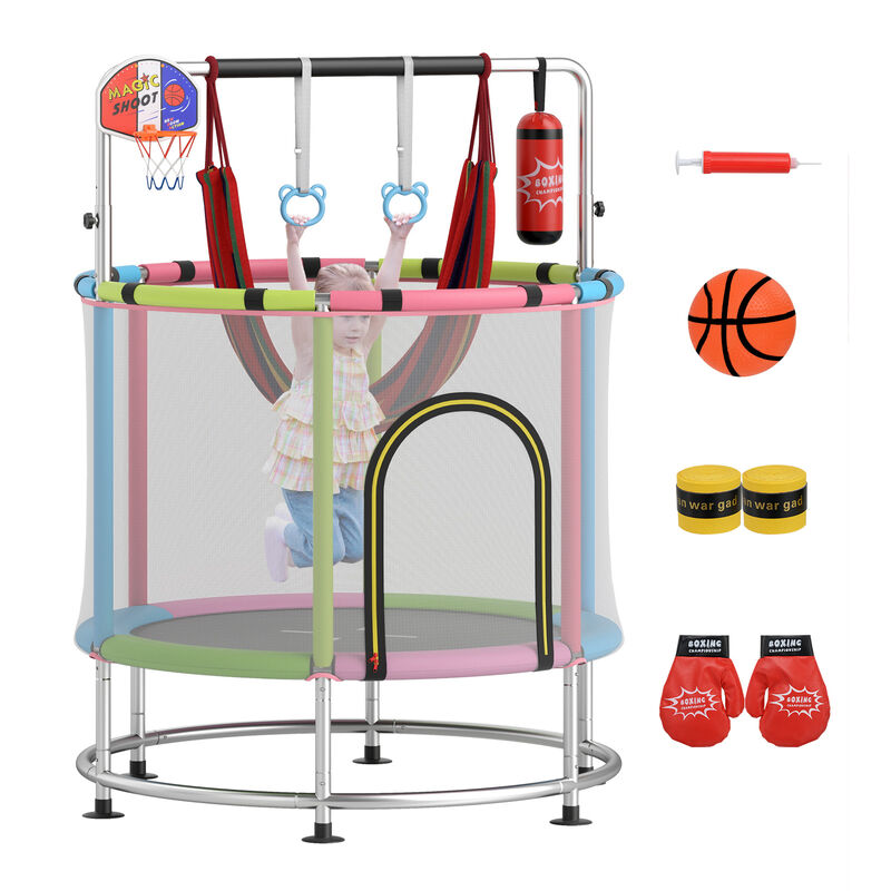 Kids Mini Trampoline Gift for Boys and Girls Ages 3 to 6 Years Old image number 1