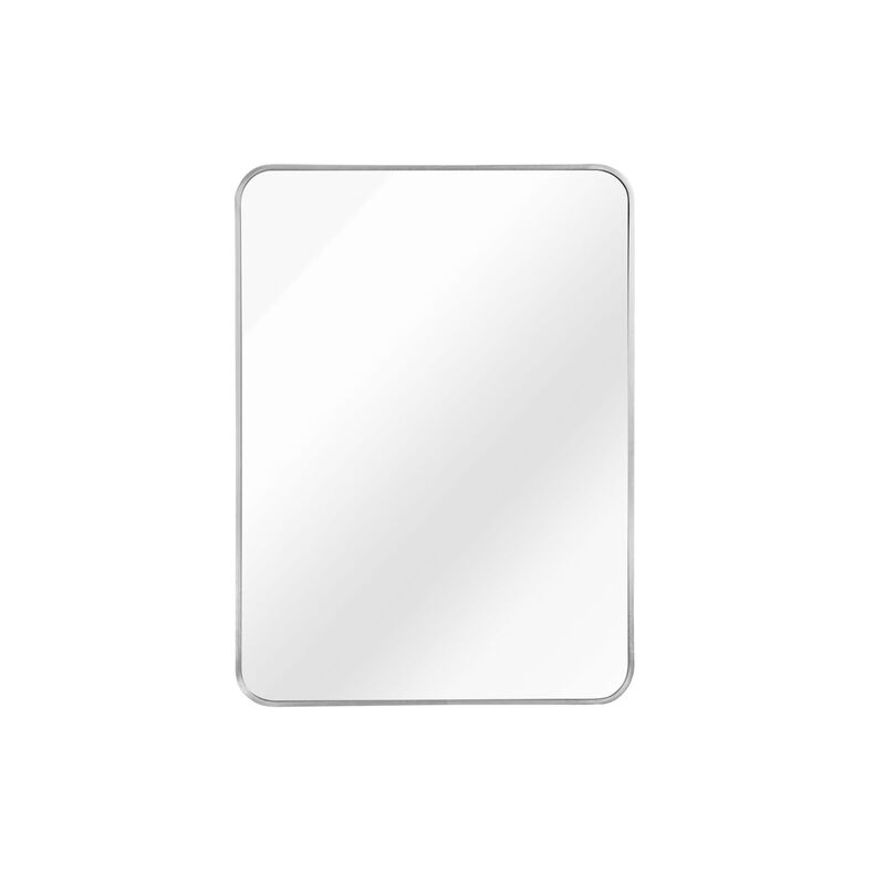 ELEMENT ACE 24x36 Inch Black Metal Framed Rectangular Wall Mirror - Shatterproof HD Glass with Premium Anti-Rust Aluminum Frame image number 0