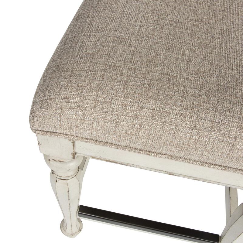 Liberty Furniture Magnolia Manor Counter Height Chair (RTA)-Set of 2 in Antique White image number 5