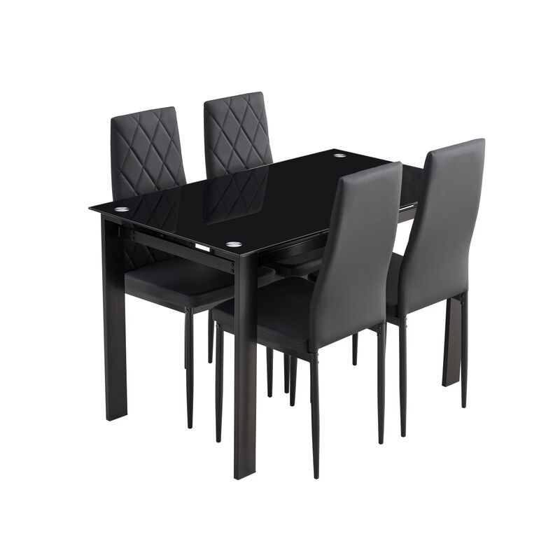 5-piece Dining Table Set, Dining Table and Chair image number 1