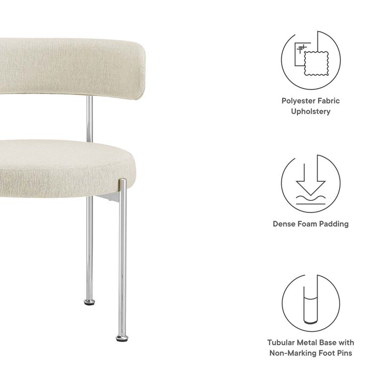 Albie Fabric Dining Chairs - Set of 2 image number 6