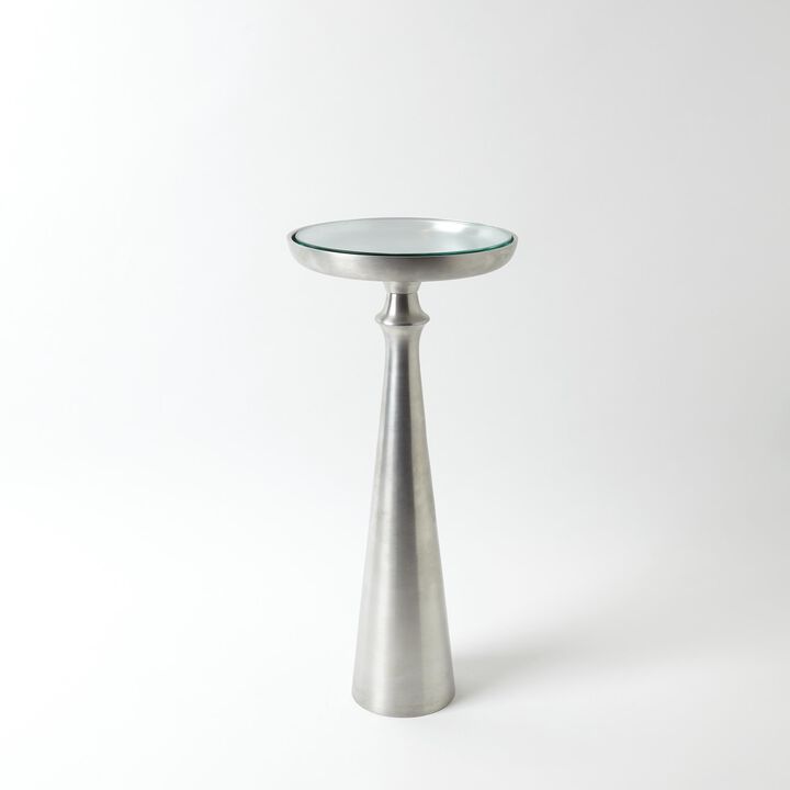 Minaret Accent Table- Silver Small