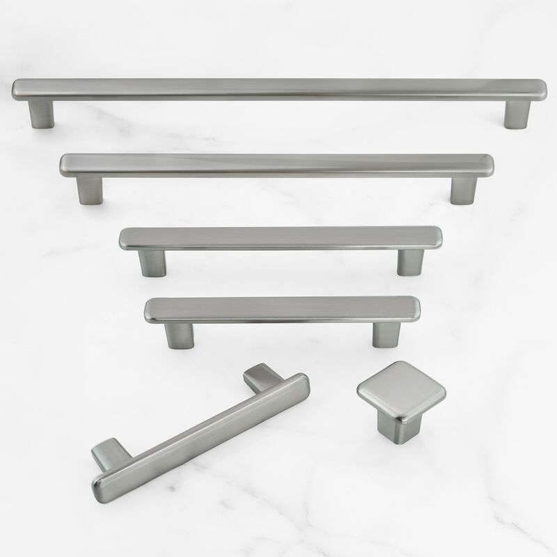 Hestia Hardware 10 Pack 10 Inch Modern Curved Edge Flat Bar Pull image number 4