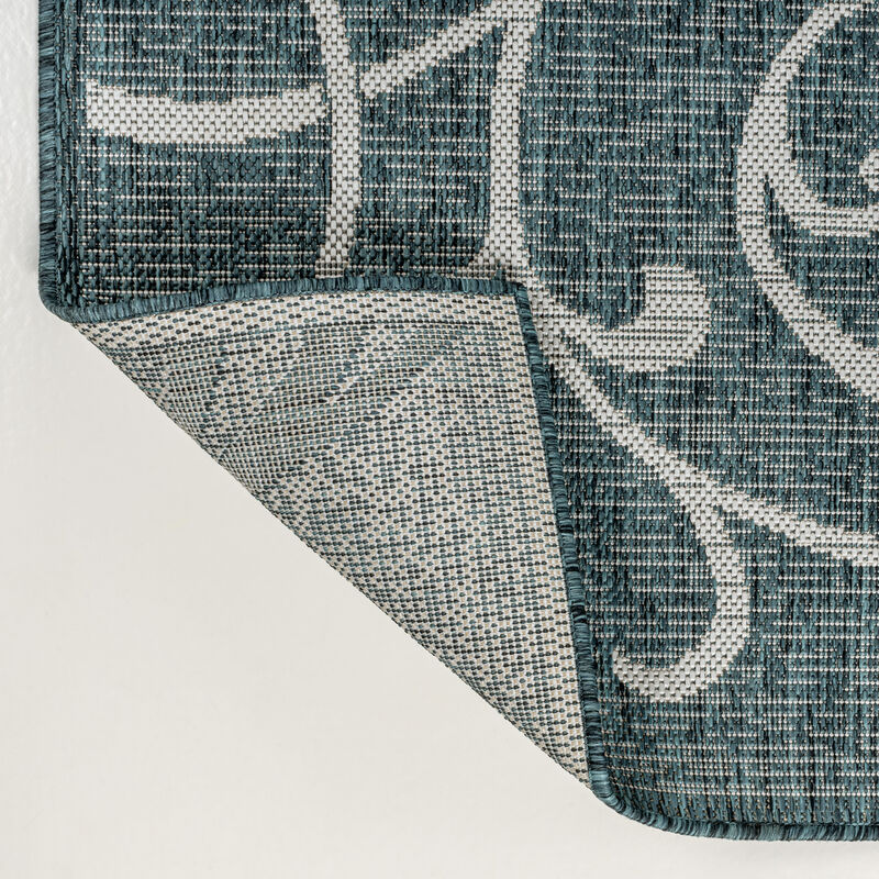 Maribel Traditional Classic All-Over Scroll Indoor/Outdoor Area Rug