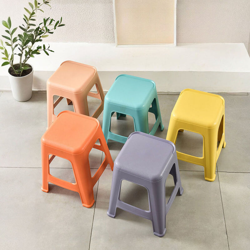 Gudwer 5 Pack Stackable Plastic Stools image number 3