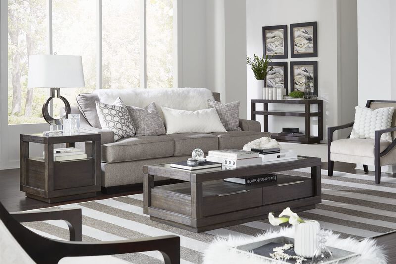 Oxford Oxford Console Table in Basalt Grey image number 2