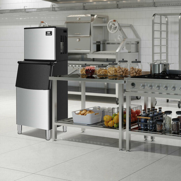 Commercial Ice Maker Machine for High-Capacity Ice Production in Restaurants or Offices