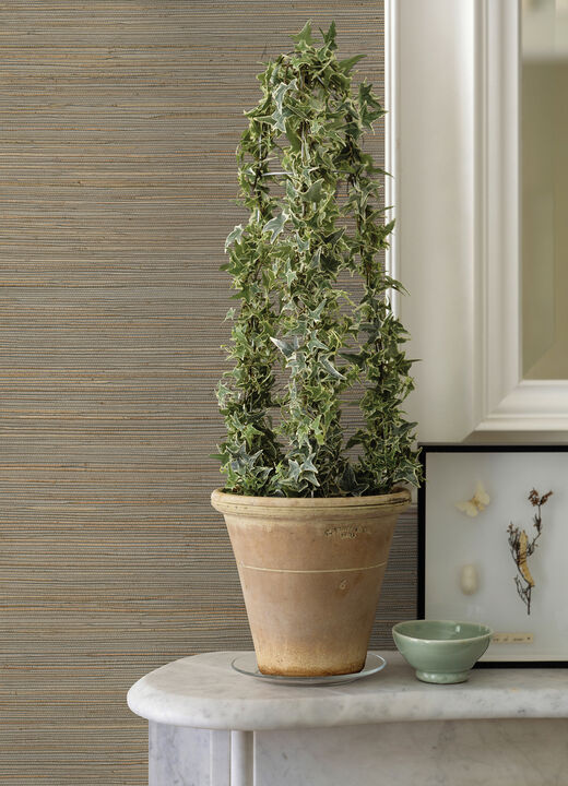Kira Neutral Hemp Grasscloth Wallpaper