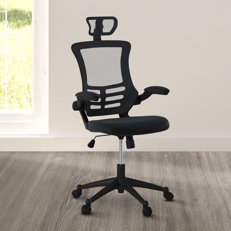 Streamdale Contemporary Mesh Executive Chair with Headrest and Arms