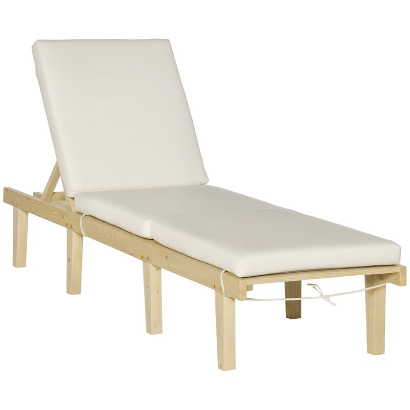 Hivvago 4-Position Outdoor Chaise Lounge for Deck & Pool image number 0