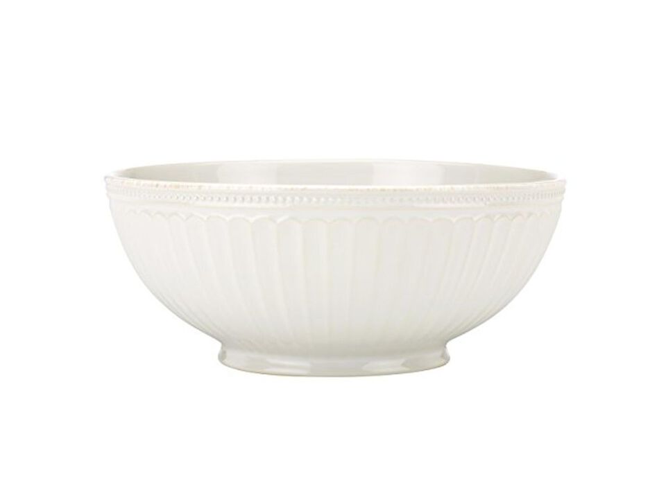 Lenox White French Perle Groove Medium Serve Bowl