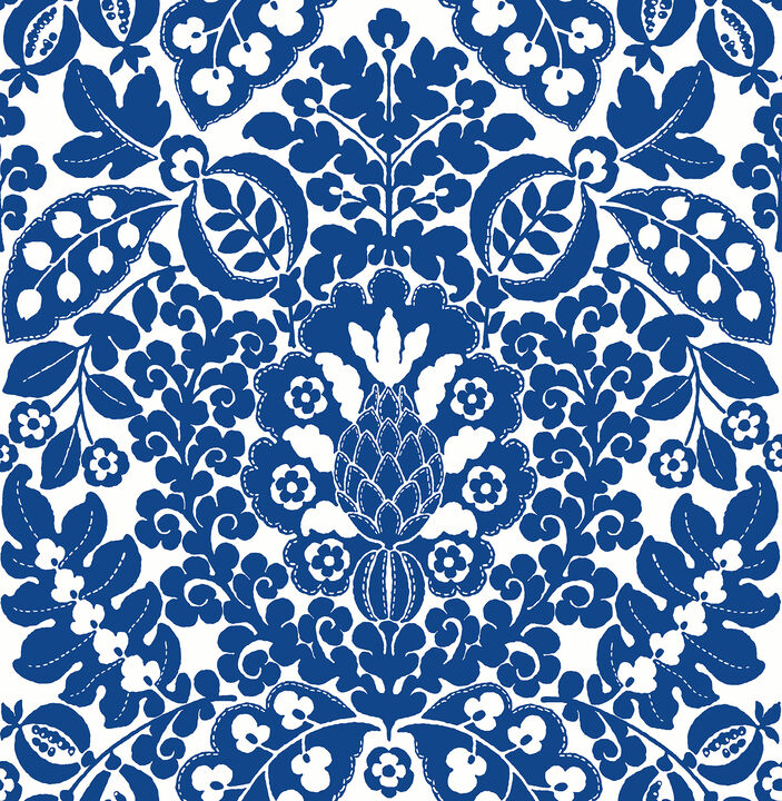 Marni Blue Fruit Damask Wallpaper (Set of 2)