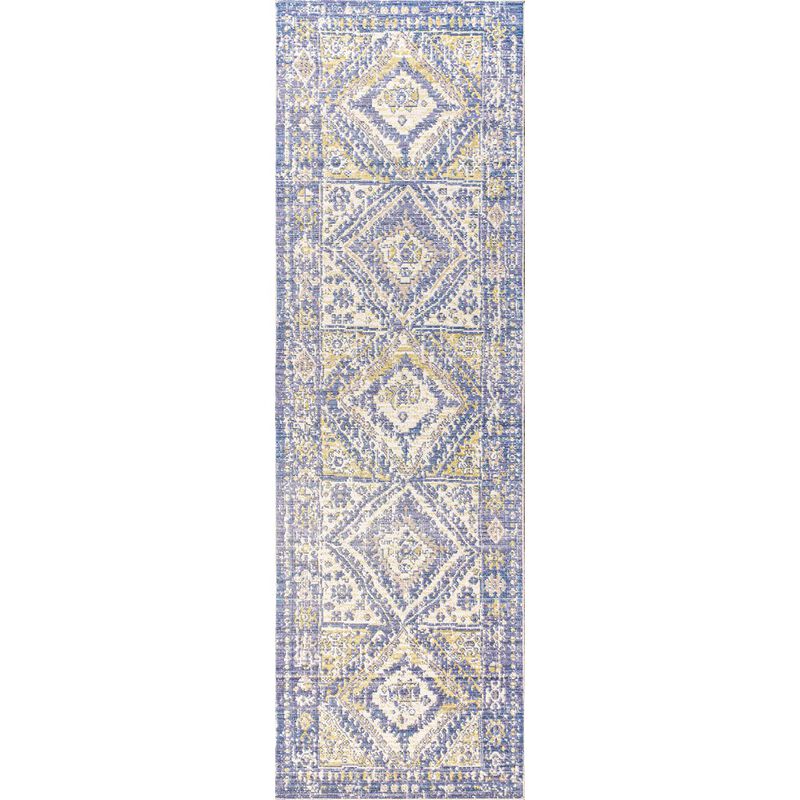 Darija Ornate Geometric Medallion Area Rug