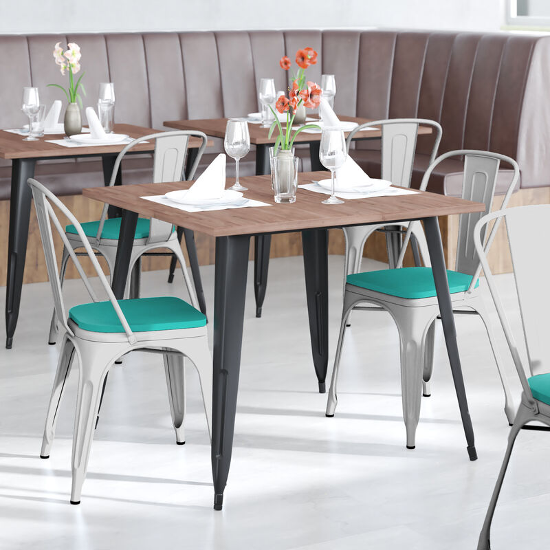 Metal Colorful Restaurant Chairs image number 1