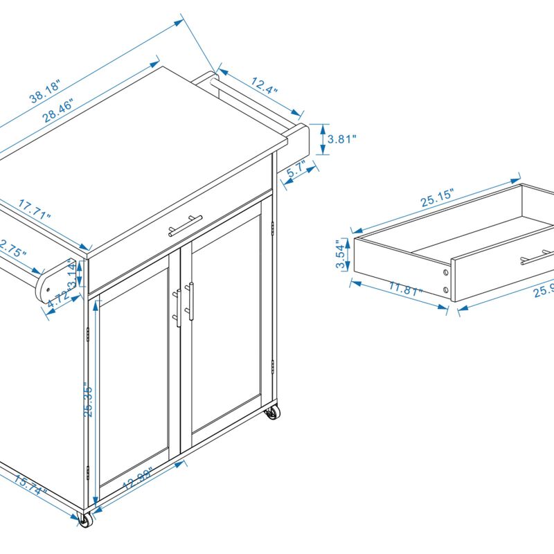 Kitchen Island Cart image number 2
