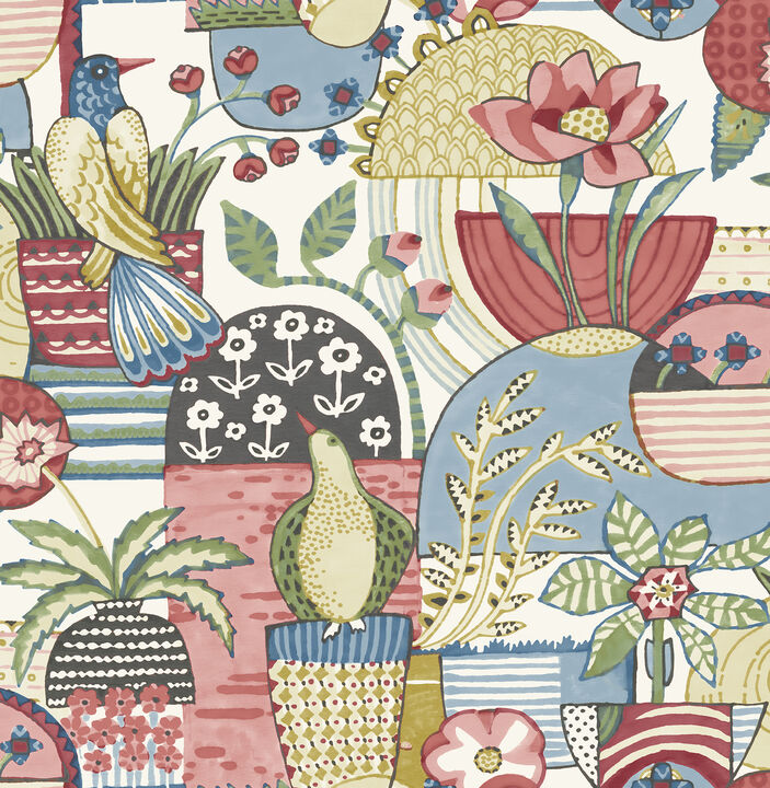 Fika Rose Blissful Birds & Blooms Wallpaper