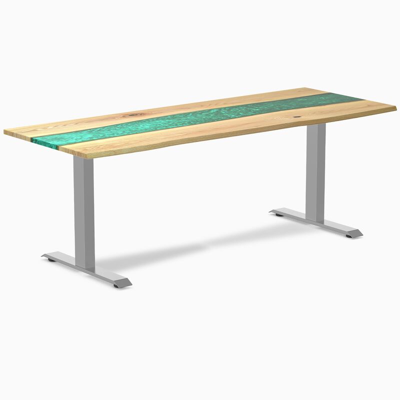 Desky Resin Hardwood Office Desk image number 0