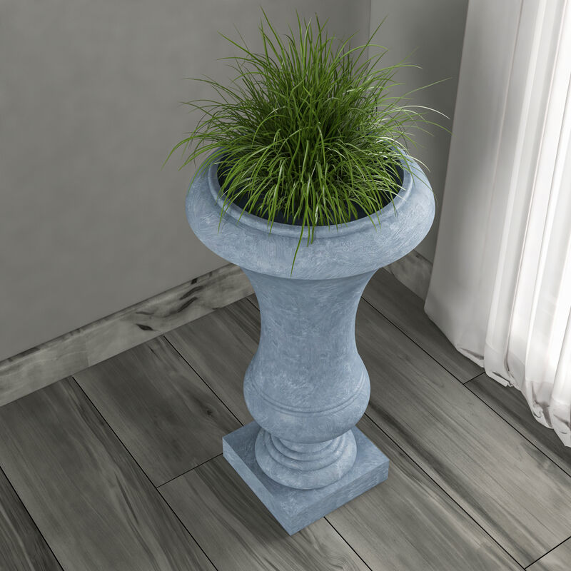 LeisureMod Daisy Series Fiberstone and MgO Clay Planter