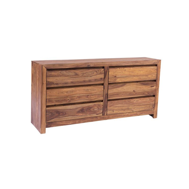 Porter Designs Urban Solid Sheesham Wood Dresser, Natural