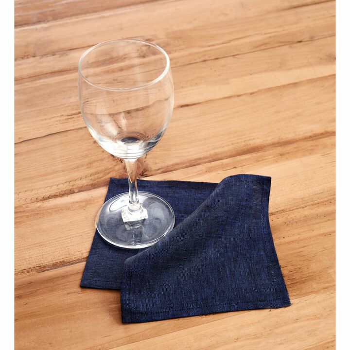 Linen Cocktail Napkins - Athena