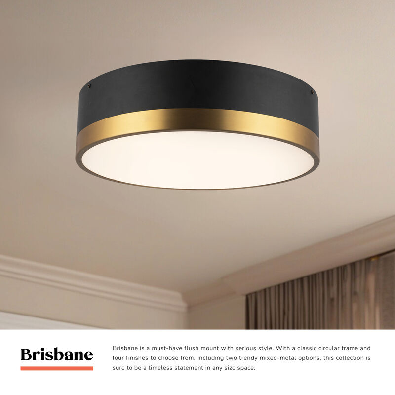 Brisbane 16 in 3 Lights Flush Mount image number 6