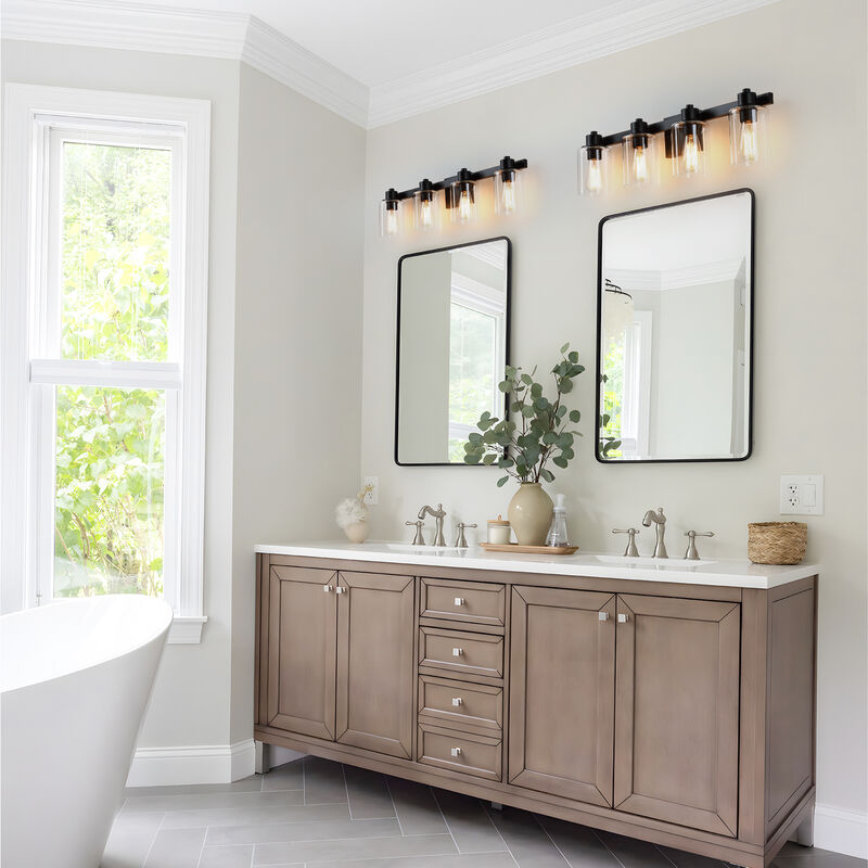31.5" Modern 4-Light Dimmable Indoor Wall Sconce image number 5
