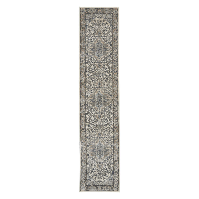 HomeRoots Medallion Power Loom Runner Rug image number 0