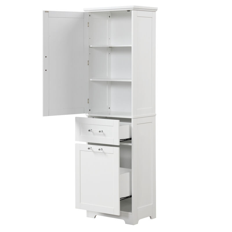 Tulklu Tall Bathroom Storage Cabinet image number 8