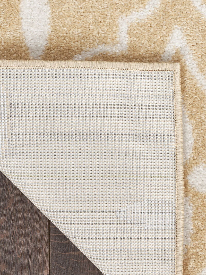 Nourison Essentials NRE04 Beige/Ivory 2'2" x 7'6" Rug image number 3