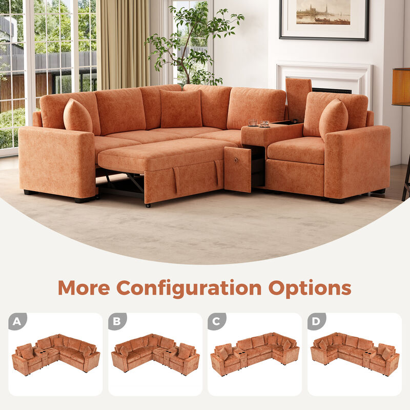 Skirv L-shaped Convertible Sofa image number 3