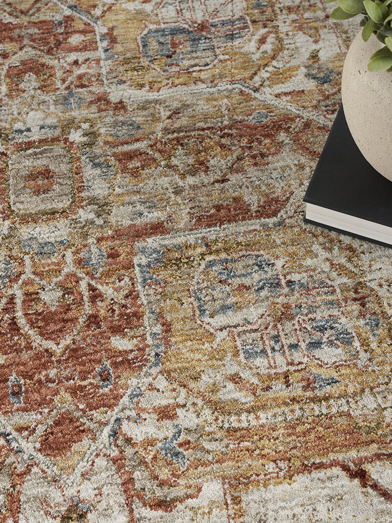 Sahar SHR06 Ivory/Rust 7'10" x 10'4" Rug