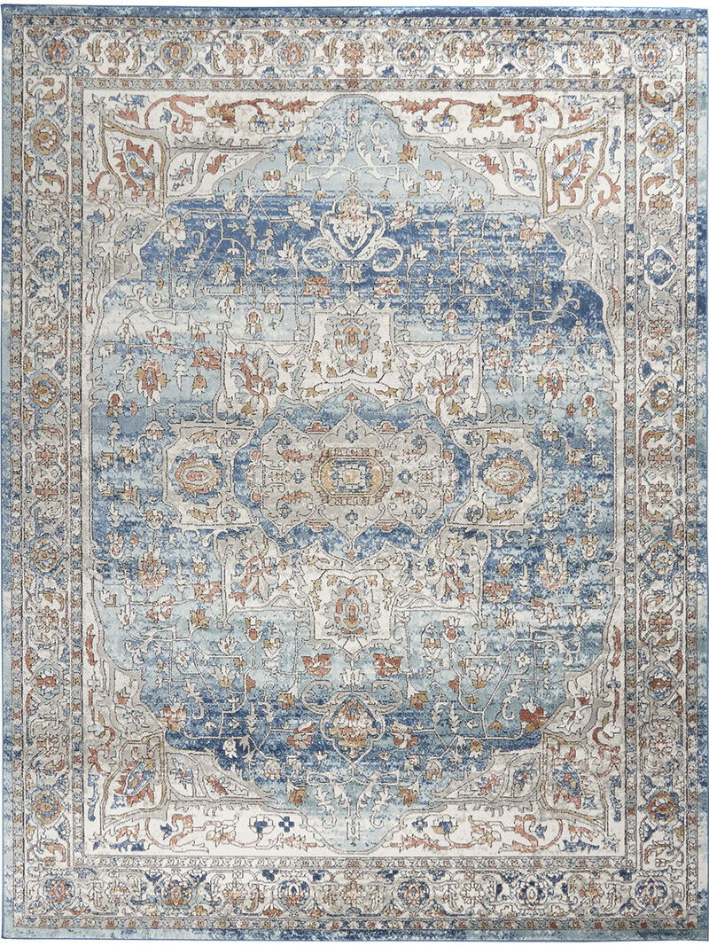 Quarry QUA11 Ivory/Blue 10' x 14' Rug