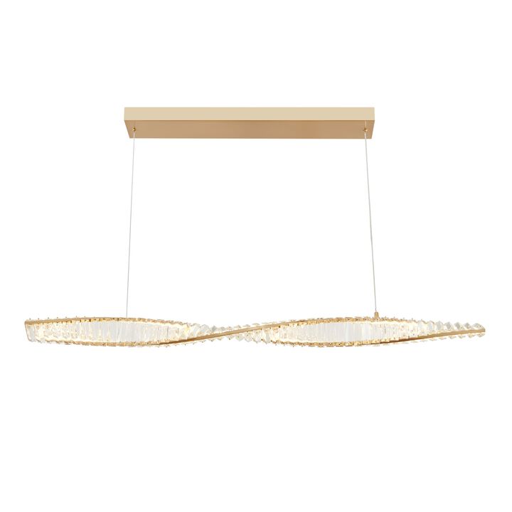 Towson Chandelier Gold Crystal Integrated LED CC Technology