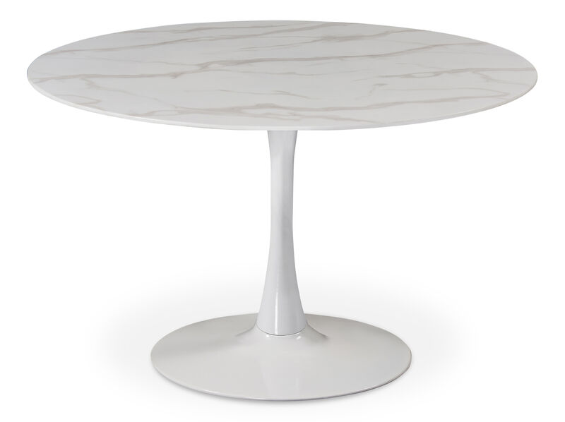 Meridian Furniture Tulip White Dining Table image number 0