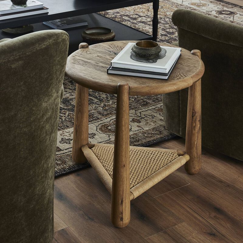 Salvador Aged Smoked Oak End Table