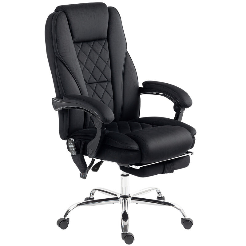 Hivvago Heated Massage Office Chair with Recline and Footrest image number 0